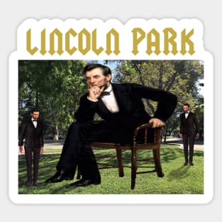 LINCOLN PARK Band Tee - Parody Off Brand Funny Boot Knock Off Meme Version 2 Sticker